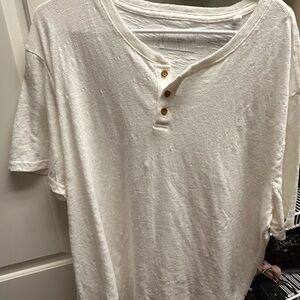 Lucky Brand Cream Henley Shirt